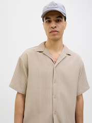 JACK & JONES Grey Resort Collar Shirt and Loungewear set - Image 4 of 7