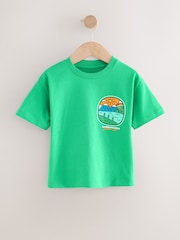 Green Scene 100% Cotton Short Sleeve Back Print T-Shirt (3mths-7yrs) - Image 1 of 4