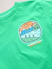 Green Scene 100% Cotton Short Sleeve Back Print T-Shirt (3mths-7yrs) - Image 3 of 4