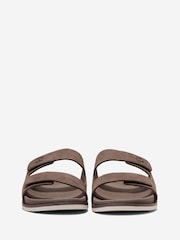 Cole Haan Mens Grey Modern Classic Nubuck Double Band Sandals - Image 2 of 5