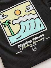 Black Scene 100% Cotton Short Sleeve Back Print T-Shirt (3mths-7yrs) - Image 4 of 4