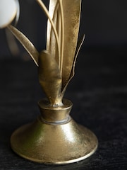 Rockett St George White Metal Floral Candle Holder - Image 3 of 5