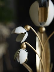 Rockett St George White Metal Floral Candle Holder - Image 5 of 5