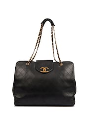 Chanel Black Travel Ligne Tote - Image 1 of 1