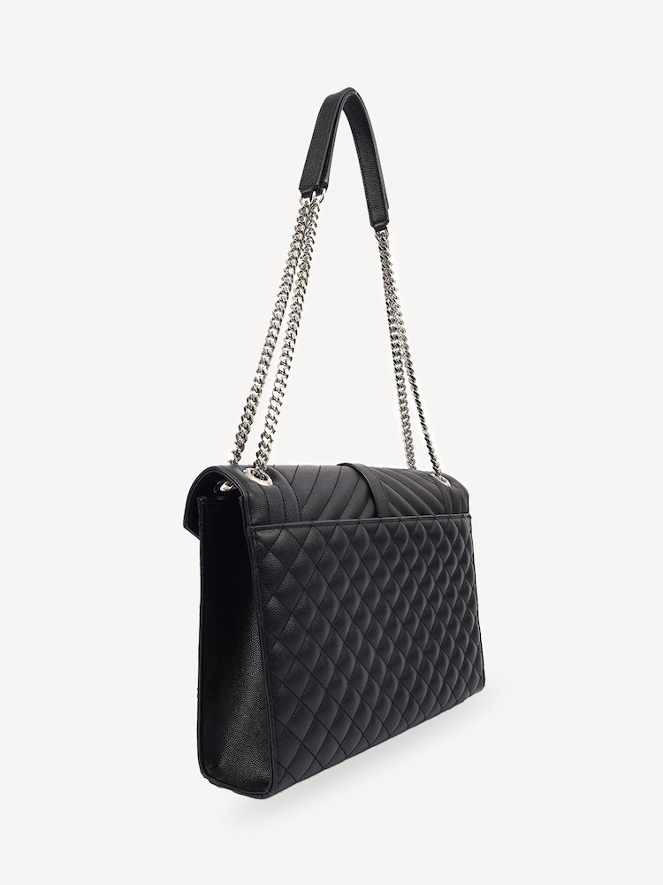 Saint Laurent Large Envelope Shoulder Black Bag - Image 3 of 7