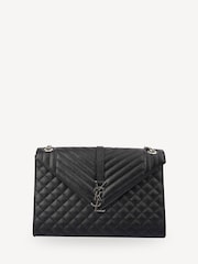 Saint Laurent Large Envelope Shoulder Black Bag - Image 5 of 7