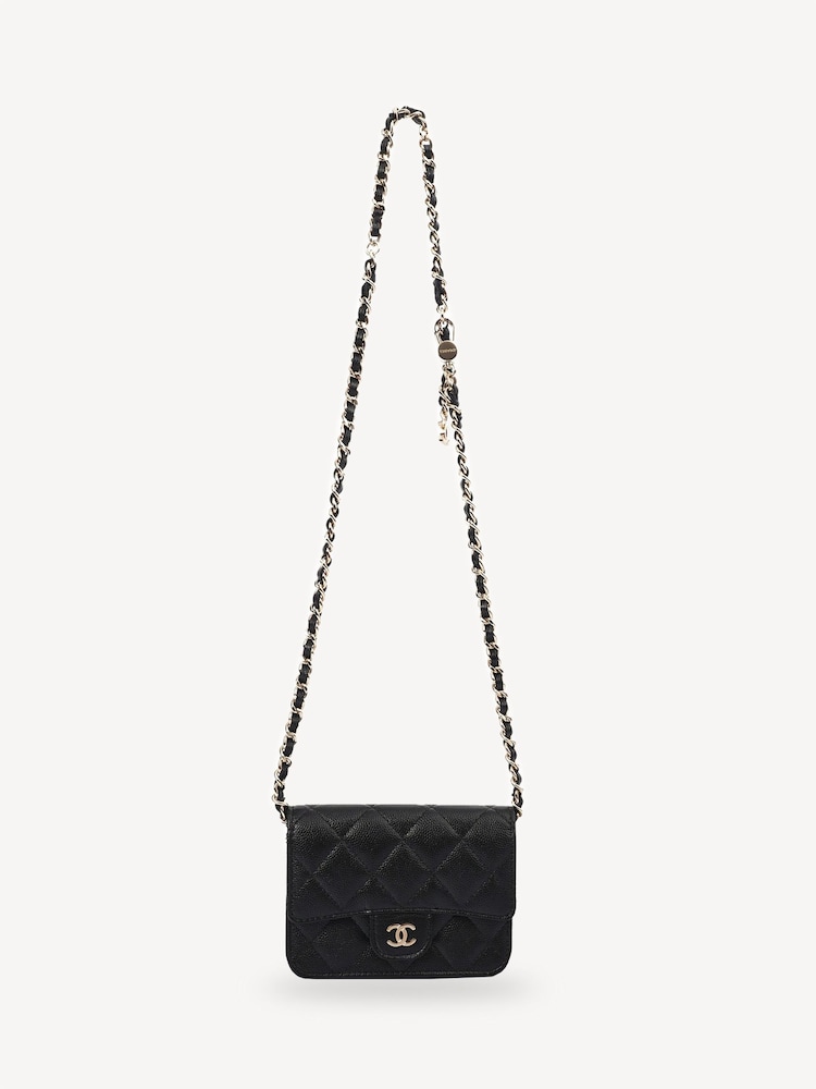 The Handbag Clinic Mini Chanel Belt Black Bag - Image 1 of 7