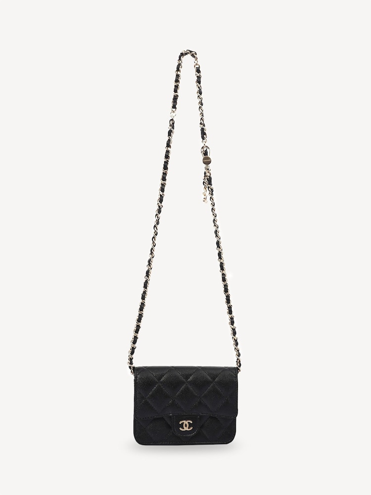 The Handbag Clinic Mini Chanel Belt Black Bag - Image 2 of 7
