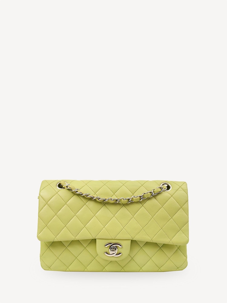 CHANEL Green Classic Medium Shoulder Bag - Image 1 of 6