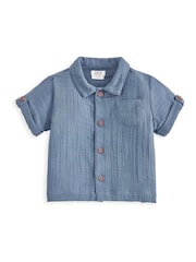 Mamas & Papas Blue Patch 100% Cotton Pocket All In One - Slika 5 iz 5