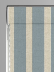 Emily Bond Fowey Blue Parasol Stripe Made to Measure Roman Blind - Image 5 of 6