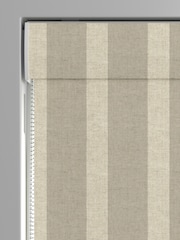 Emily Bond Natural Taupe Parasol Stripe Made to Measure Roman Blind - Image 5 of 6