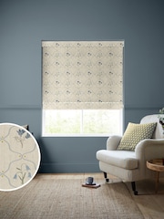 Emily Bond Steel Blue Margot Made to Measure Roman Blind - Image 1 of 5