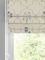 Emily Bond Steel Blue Margot Made to Measure Roman Blind - Image 2 of 5