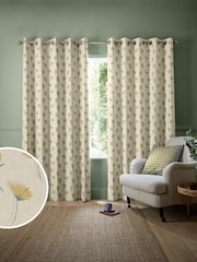Emily Bond Yellow Cornflower Made to Measure Curtains - Image 1 of 9