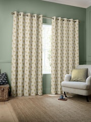 Emily Bond Yellow Cornflower Made to Measure Curtains - Image 2 of 9