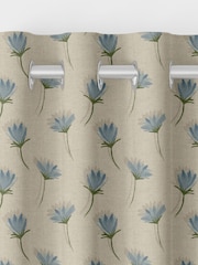 Emily Bond Blue Cornflower Made to Measure Curtains - Image 7 of 9