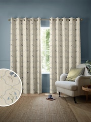 Emily Bond Steel Blue Margot Made to Measure Curtains - Image 1 of 8