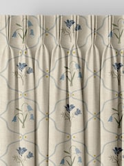 Emily Bond Steel Blue Margot Made to Measure Curtains - Image 3 of 8