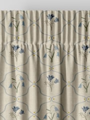 Emily Bond Steel Blue Margot Made to Measure Curtains - Image 6 of 8