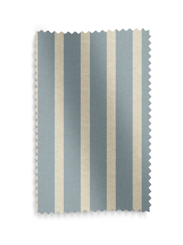 Emily Bond Fowey Blue Parasol Stripe Made to Measure Curtains - Image 9 of 9
