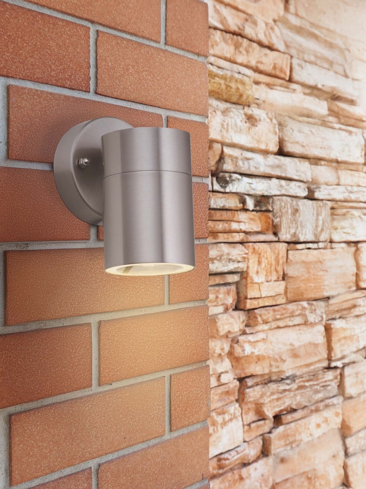 Searchlight Silver Liberty Single Outdoor Wall Light - Image 1 of 4