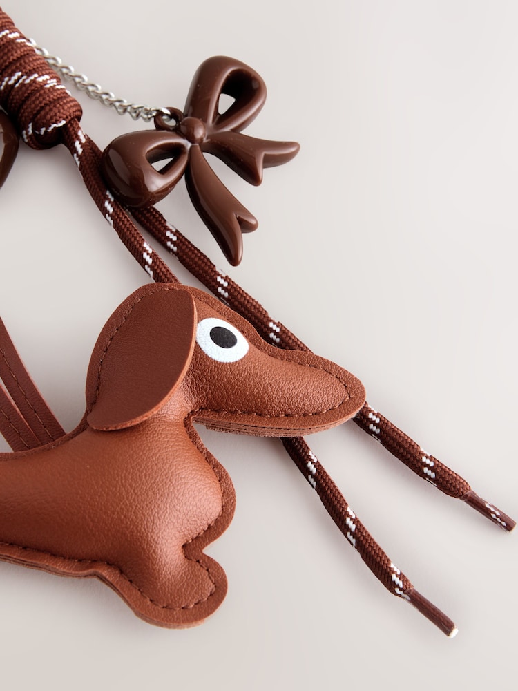 Brown Dog Charm Bag - Image 2 of 4