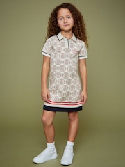 Reiss Off White 13-14 yrs SmileyWorld | Reiss Knitted Polo Dress - Image 2 of 5
