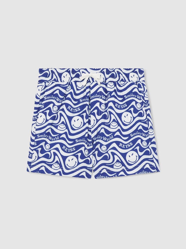 Reiss Bright Blue Dive 3-9 yrs SmileyWorld | Reiss Wave Swim Shorts - Image 2 of 4