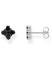 Thomas Sabo Black Floral Stud Earrings - Image 1 of 3