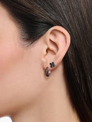 Thomas Sabo Black Floral Stud Earrings - Image 3 of 3