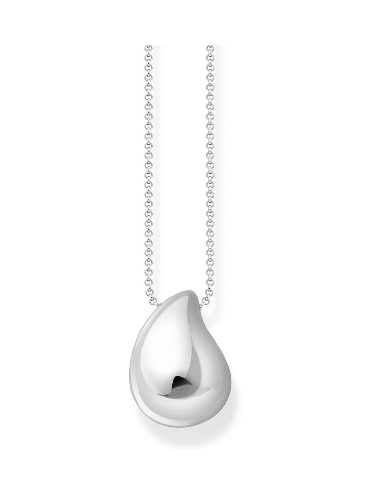 Thomas Sabo Silver Tone Timeless Shapes Necklace With Drop Pendant - Image 1 of 3 Thomas Sabo Silver Tone Timeless Shapes Necklace With Drop Pendant - Image 1 of 3