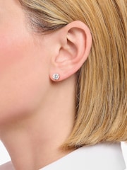 Thomas Sabo White Stud Earrings With Large Zirconia Stone - Image 3 of 3