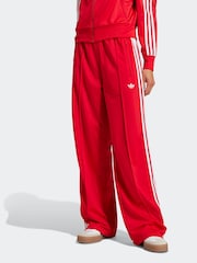 adidas Originals Red/White Firebird Loose Joggers - Image 1 of 6