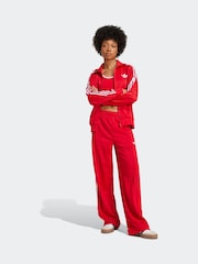 adidas Originals Red/White Firebird Loose Joggers - Image 3 of 6