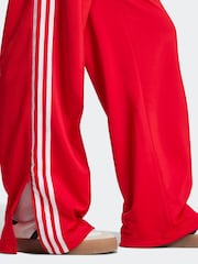 adidas Originals Red/White Firebird Loose Joggers - Image 4 of 6
