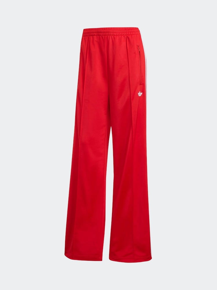 adidas Originals Red/White Firebird Loose Joggers - Image 6 of 6