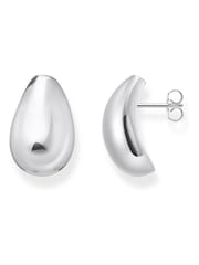 Thomas Sabo Silver Tone Rounded Earrings - Image 1 of 3