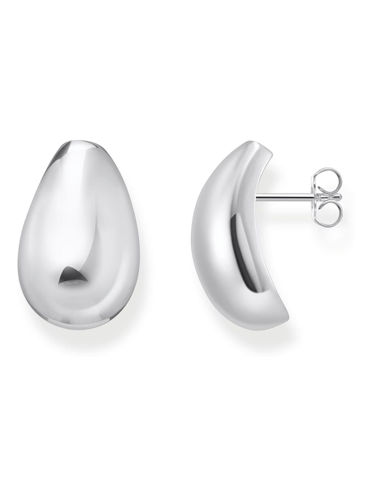 Thomas Sabo Silver Tone Rounded Earrings - Image 1 of 3