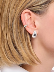 Thomas Sabo Silver Tone Rounded Earrings - Image 3 of 3