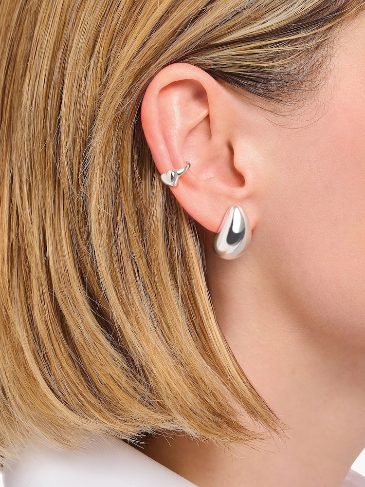Thomas Sabo Silver Tone Rounded Earrings - Image 3 of 3