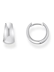 Thomas Sabo Silver Tone Trapezoidal Hoop Earrings - Image 1 of 2