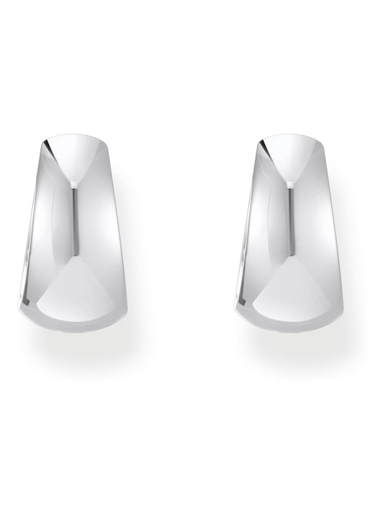 Thomas Sabo Silver Tone Trapezoidal Hoop Earrings - Image 2 of 2