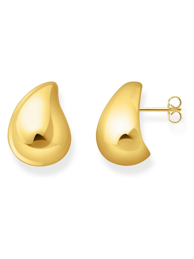 Thomas Sabo Gold Tone Timeless Shapes Drop Earrings - Image 1 of 3