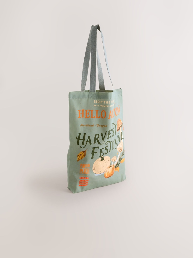 Verde caqui - 100% Cotton Shopper Bag - Imagen 1 de 6