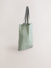 Verde caqui - 100% Cotton Shopper Bag - Imagen 2 de 6