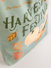 Verde caqui - 100% Cotton Shopper Bag - Imagen 4 de 6