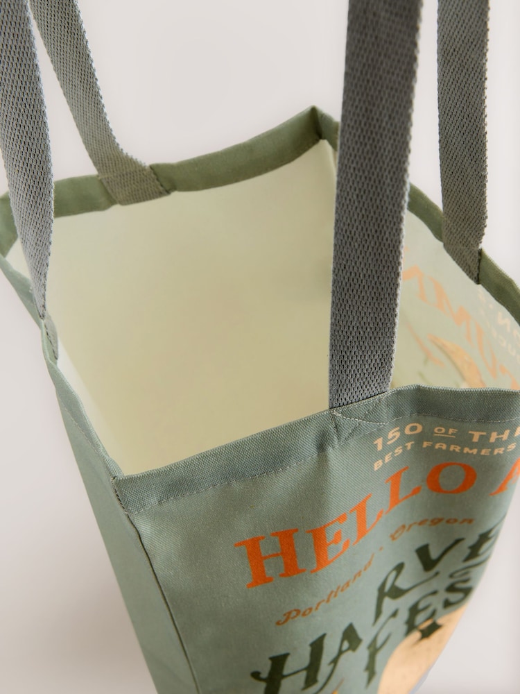 Verde caqui - 100% Cotton Shopper Bag - Imagen 6 de 6