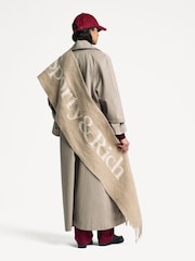 Sporty & Rich Cream Big Serif Scarf - Image 1 of 4