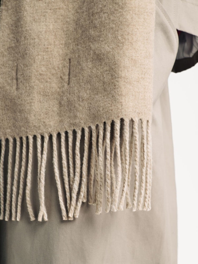 Sporty & Rich Cream Big Serif Scarf - Image 4 of 4
